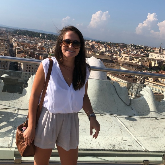 BCBG White and tan Romper size XS - Picture 5 of 5